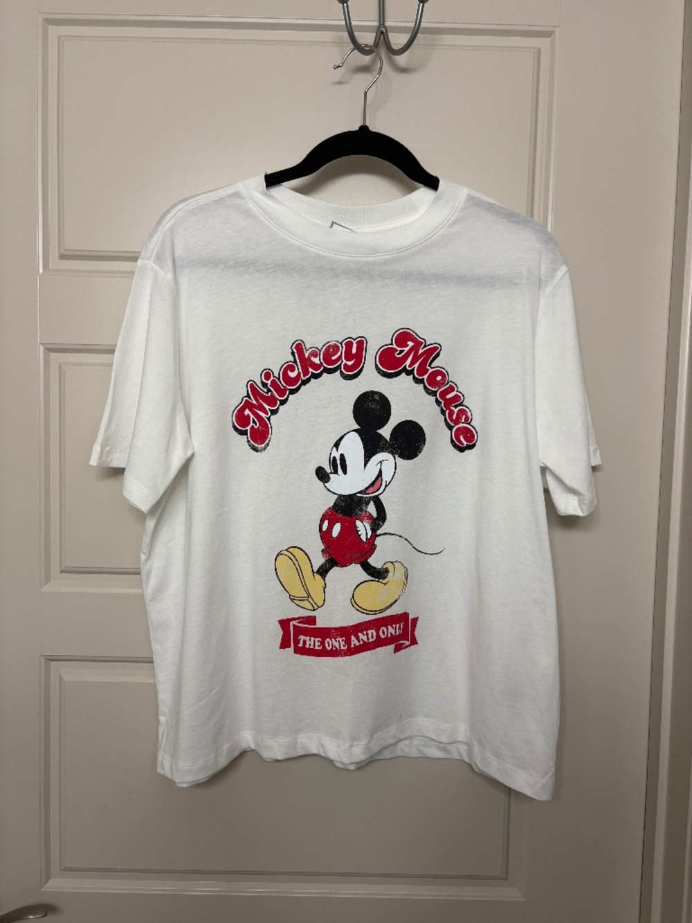 H&M Mickey Mouse White Shirt